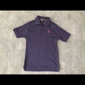 U.S. Polo Assn. - Boys Navy Short Sleeves Shirt